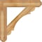 Ekena Millwork Olympic Craftsman Rough Sawn Bracket w/ Offset Brace, Western Red Cedar, 8"W x 38"D x 38"H BKT0806X38X38OLY04RWR - alternate 4